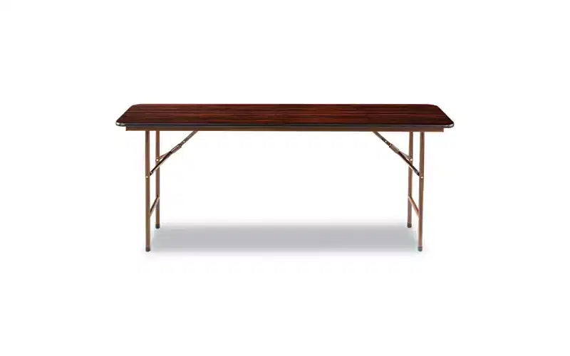 Alera Wood Folding Table, Rectangular, 71.88w x 17.75d x 29.13h, Mahogany