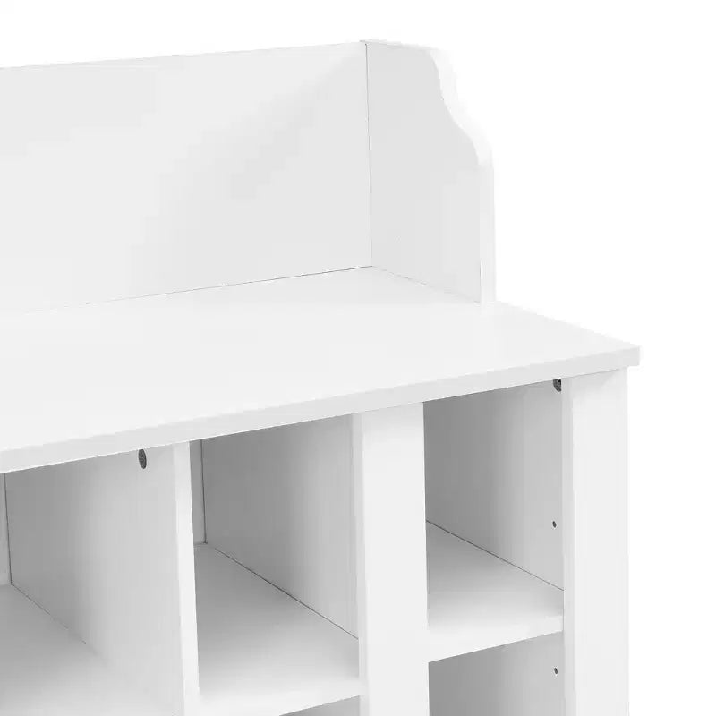 Elegant Hall Tree with Wall Mounted Coat Rack and Adjustable Shelves and 4 Hooks