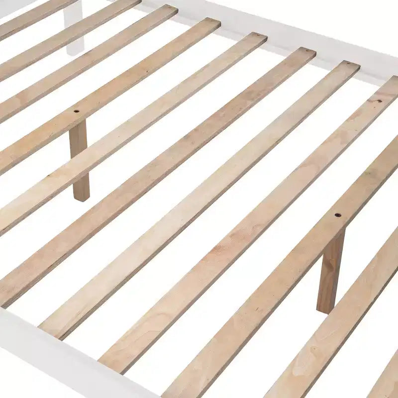 Twin-Over-Full Stairway Bunk Bed with Drawer, Storage and Guard Rail