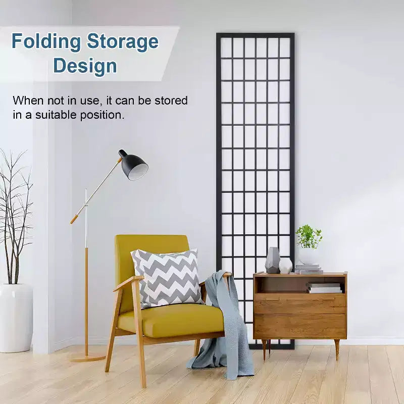 Elegant Folding Room Divider 4-Panel 6ft Screen Divider with Solid Wood Frame Shoji Panels