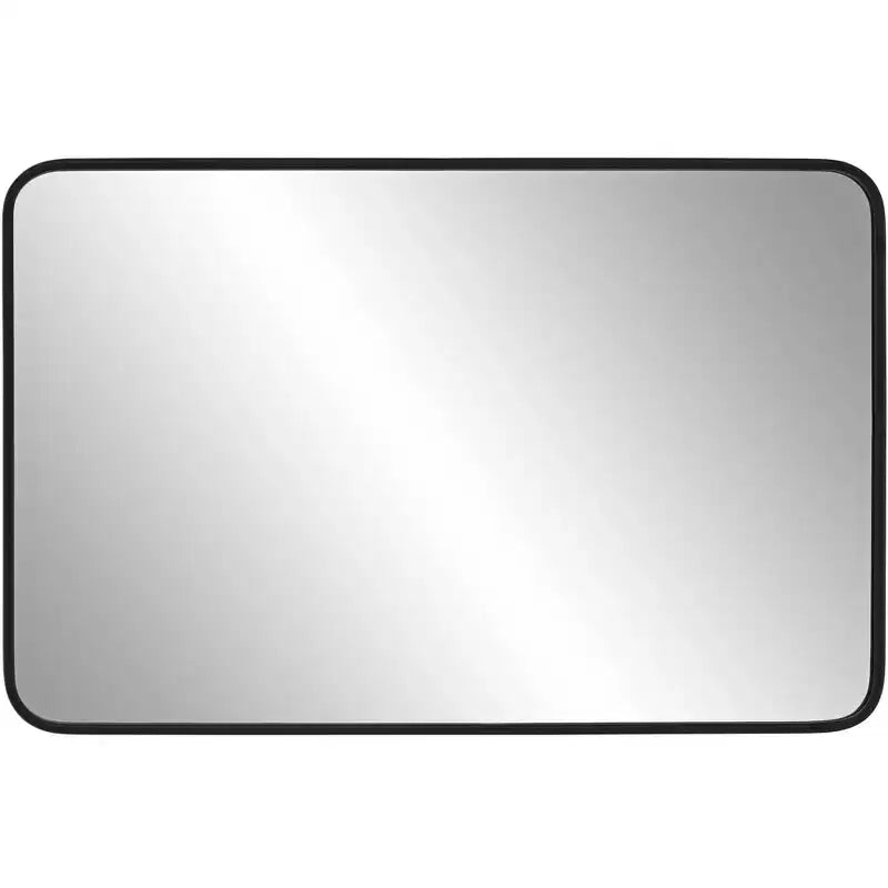 24 x 38 Black Rectangular Wall Mirror