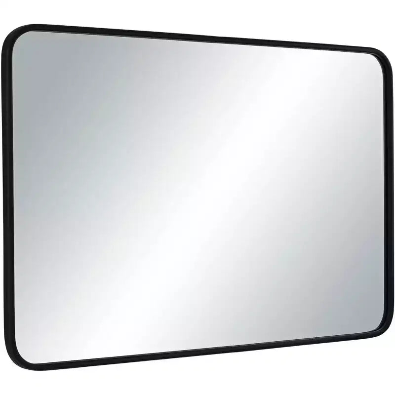 24 x 38 Black Rectangular Wall Mirror