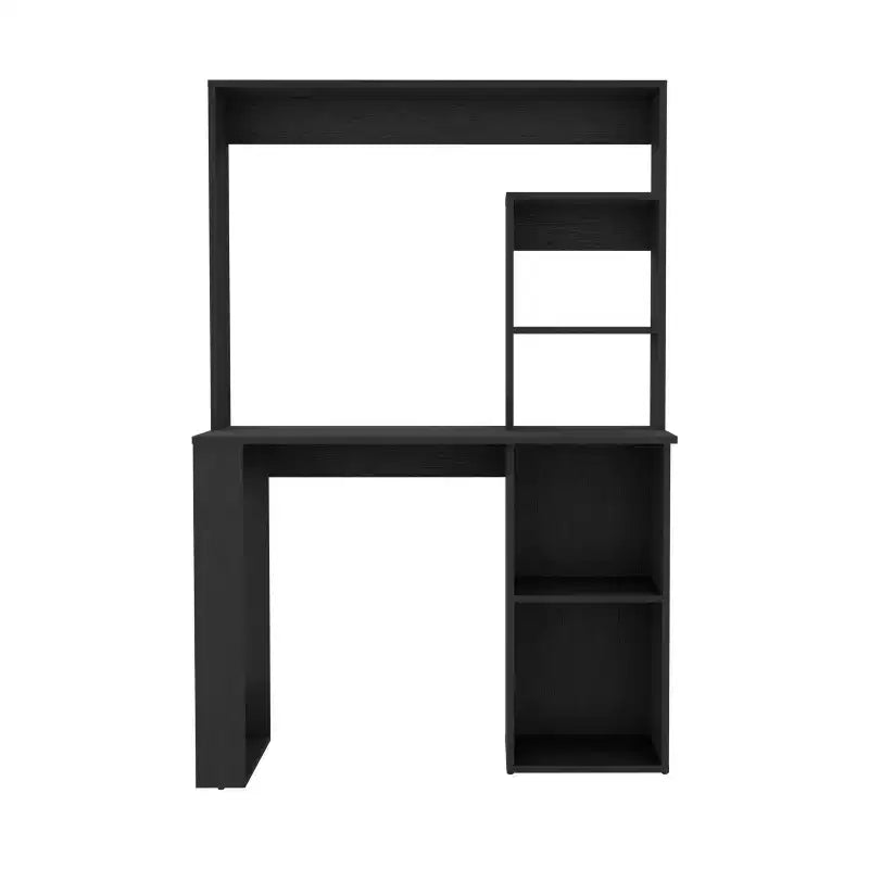 TUYOHW 38.8 Computer Desk,Writing Desk with Hutch and 5 Storage Shelves,Expansive Desktop,Modern Workstation for Laptop,Office,Bedroom,Study