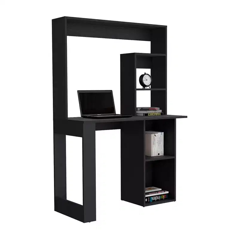 TUYOHW 38.8 Computer Desk,Writing Desk with Hutch and 5 Storage Shelves,Expansive Desktop,Modern Workstation for Laptop,Office,Bedroom,Study