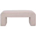 Modern Wood Bench with Padded Seat