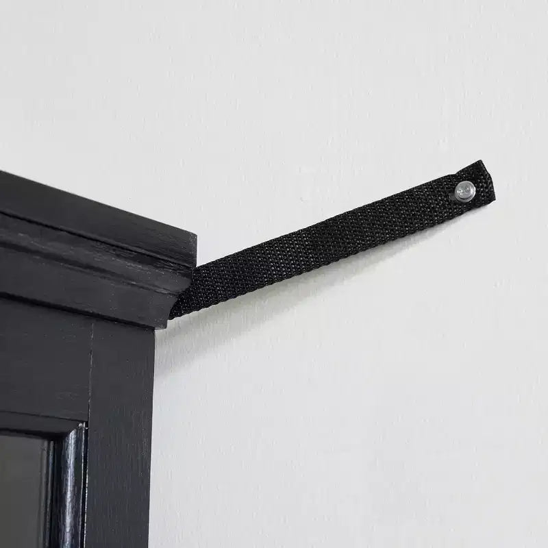 69" Antique Curio Bookshelf - Black MDF+Glass, 4 Doors, Adjustable Shelves, E26 Bulb