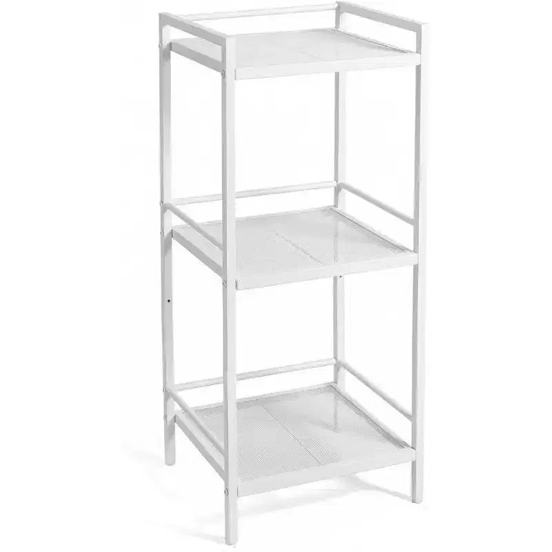 Storage Rack carbon steel Bookcase,Freestanding Bathroom Storage Shelving Unit, Display Plant Stand, Corner Rack Shelving for Kitchen Organization