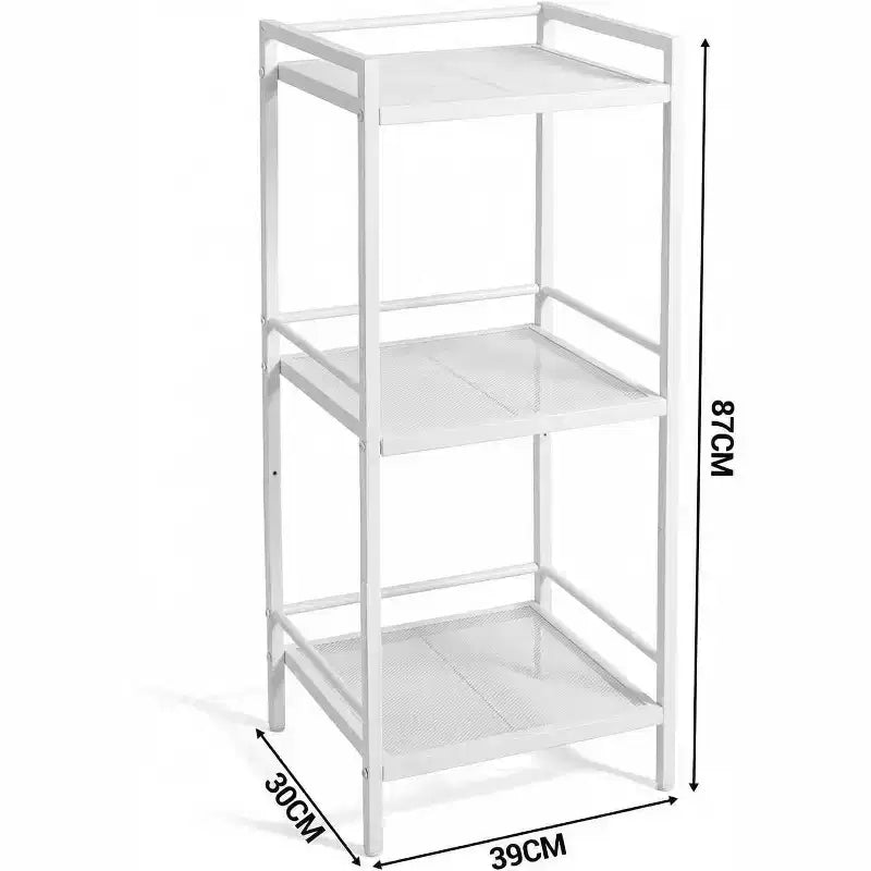 Storage Rack carbon steel Bookcase,Freestanding Bathroom Storage Shelving Unit, Display Plant Stand, Corner Rack Shelving for Kitchen Organization