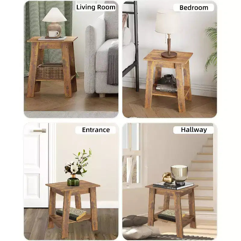 31.5 inch wooden hall tree entryway table coat rack 2 tier shoe shelf 7 hooks mesh cabinet foyer front door