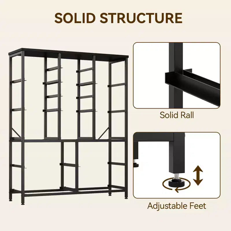 15 Drawers Dressers, Chest of Drawers with Wood Tabletop, Metal Frame, Storage Organizer Unit with Fabric